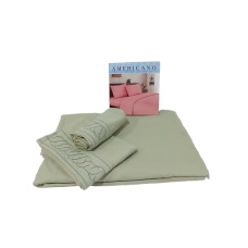 JUEGO DE SABANA AMERICANA - LISO FULL VERDE 