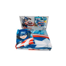 JUEGO DE SABANA INFANTIL - DISEÑO CAPITAN AMERICA