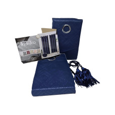 CORTINA TERKO CORTO 2 PIEZAS - AZUL