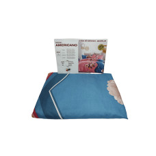 JUEGO DE SABANA AMERICANA 4 PIEZAS ESTAMPADA - QUEEN 